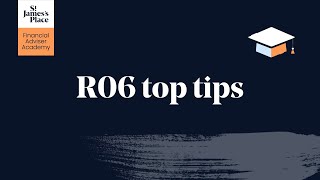 Top tips for R06