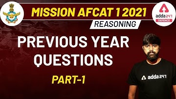 AFCAT 2 2021 | Reasoning | All Previous Year Questions with Solution