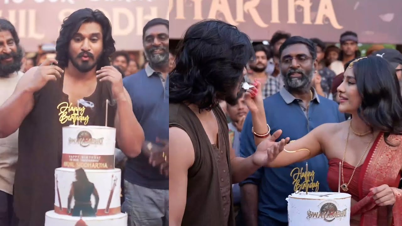 Actor Nikhil Siddarth Birthday Celebrations at 