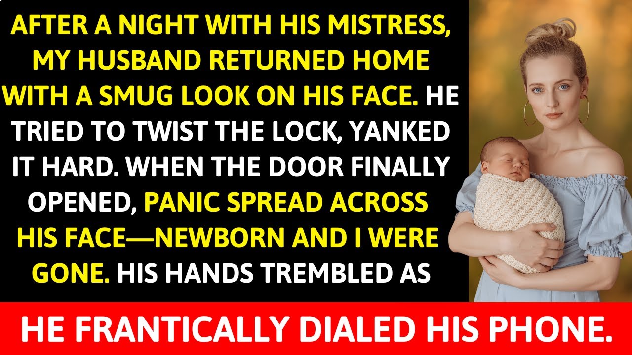 After A Night With His Mistress, My Husband Came Home — The Door Was Locked, Newborn And I Were Gone