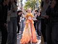 A stunningly beautiful cosplayer amazed everyone on the street. #streetstyle #cosplayer #reaction