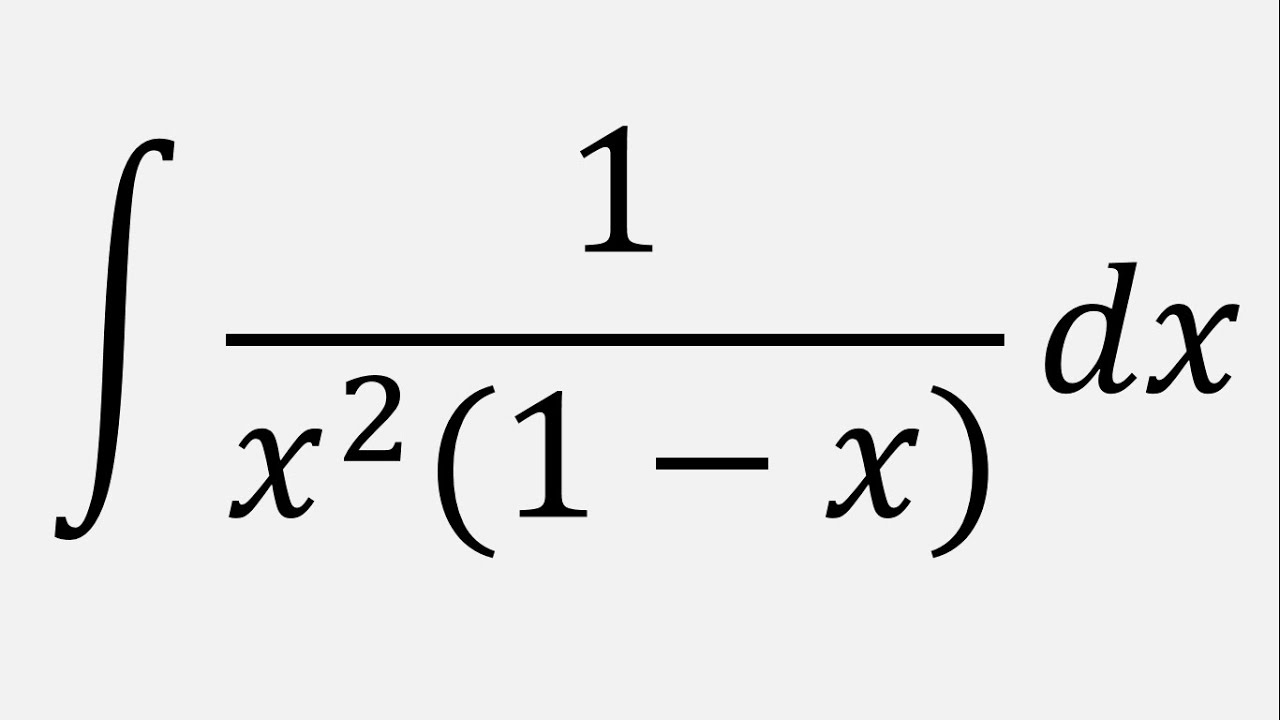Integral Of 1 x 2 1 X Dx YouTube integral-of-1-x-2-1-x-dx-youtube
