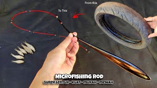 JANGAN DI BUANG ‼️Ban Bekas bisa dibuat menjadi Joran Microfishing yang MEWAH