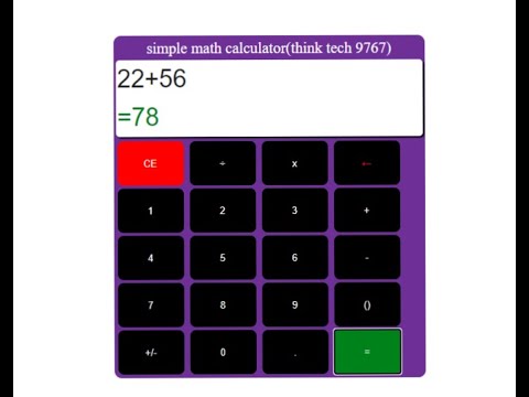 basic math calculator