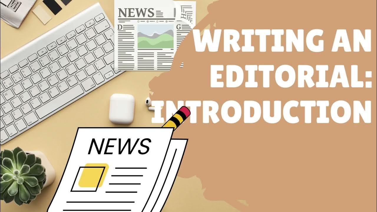 how to write a newspaper editorial