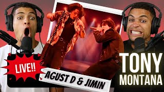 JIMIN and SUGA!! | 'TONY MONTANA' Agust D “D-DAY THE FINAL” Tour (REACTION!)