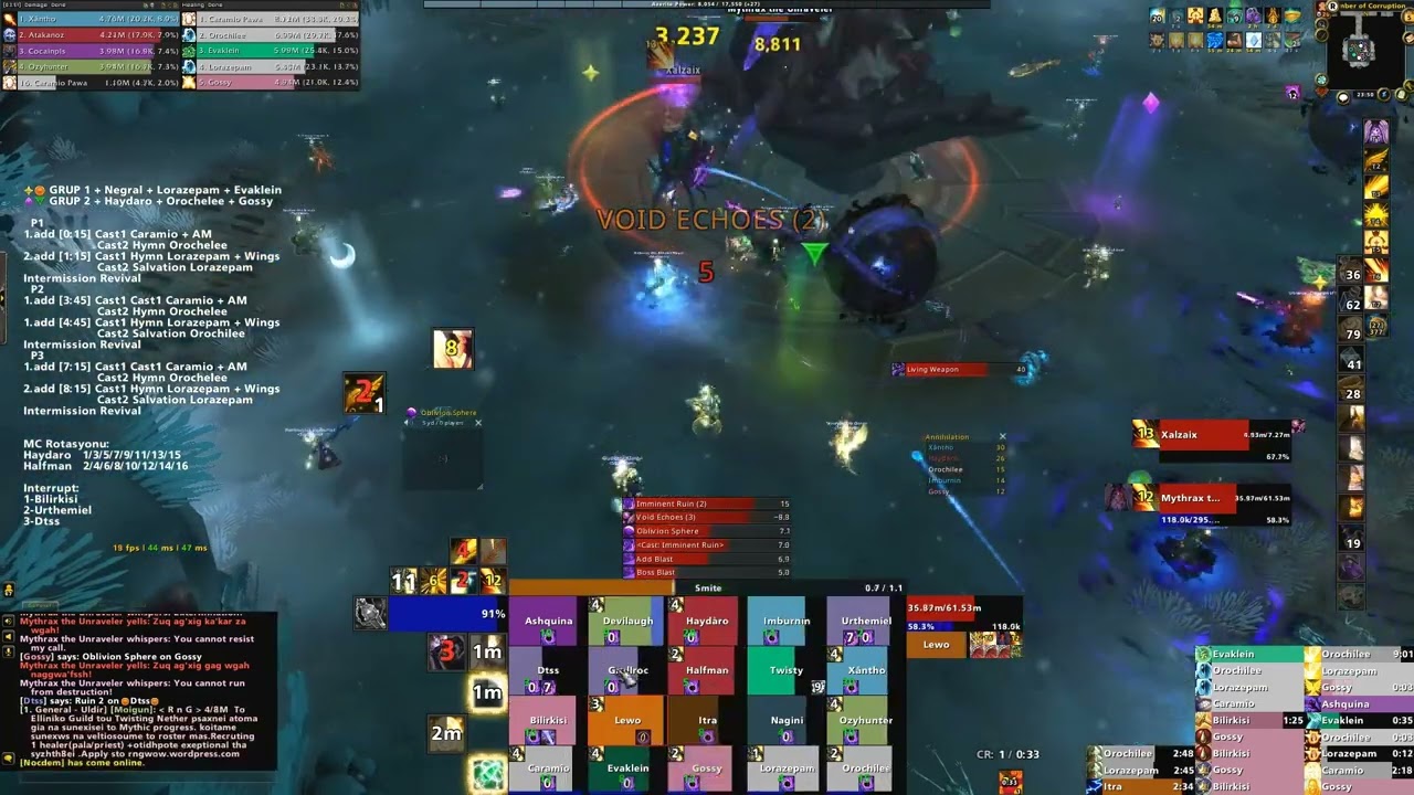 Sutbborn vs Mythrax Mythic Disc Priest POV
