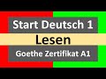 A1 Lesen || Start Deutsch A1 Lesen Modelltest mit Lösung am Ende || Vid - 165