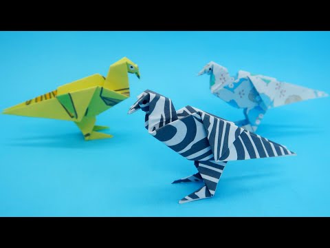 Kağızdan Əl İşləri - Origami Quş Düzəltmək / Kağızdan Necə Göyərçin Hazırlanır / Kağızdan Quş