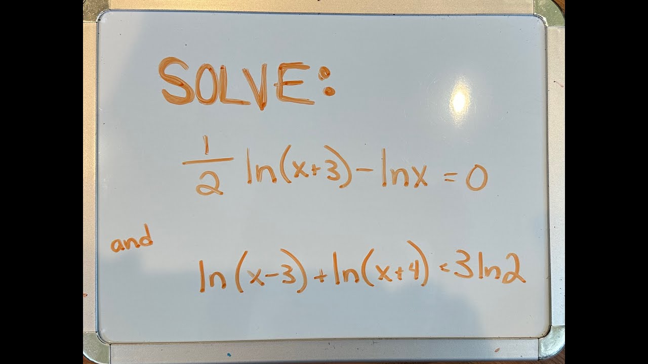 Solving Natural Log Problems: ln(x) - YouTube