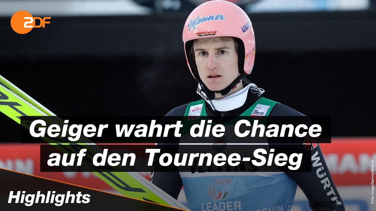Karl Geiger zur Halbzeit der Vierschanzentournee Zweiter | Skispringen - ZDFsport