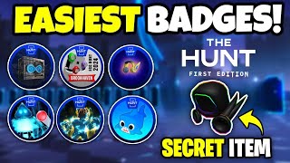 EASIEST BADGES TO CLAIM \& FREE RAINBOW DOMINUS IN THE HUNT ROBLOX [THE HUNT 2024]