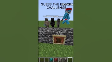 GUESS THE BLOCK CHALLENGE 🤯 #minecraftshorts #minecraft #challenge #funny #viral