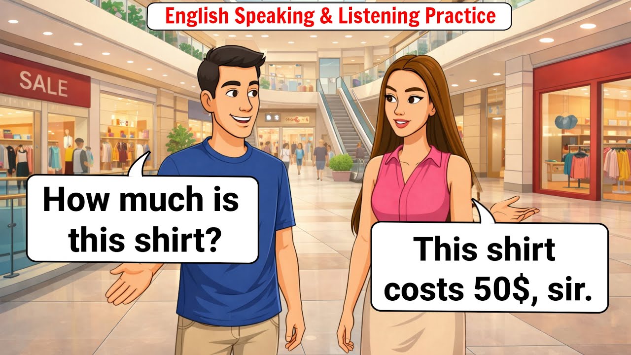 Daily English conversation practices, English Speaking&listening conversation 