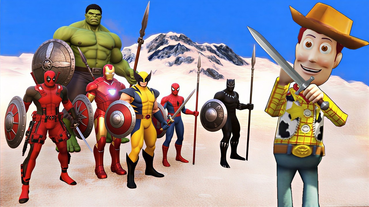 Şerif Woody VS Marvel Ordusuna Karşı - Ultimate Epic Battle Simulator