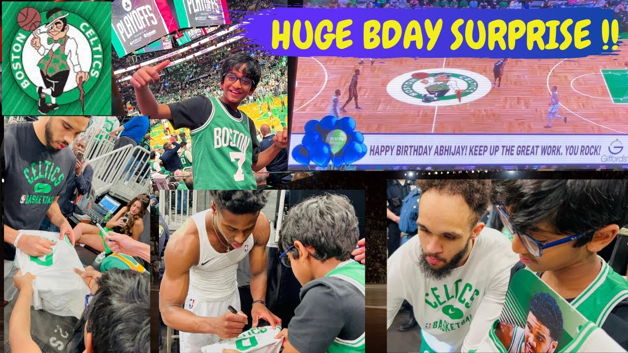Huge 10th Birthday Surprise | NBA Playoffs 2022 | Celtics vs Heat | PreGame Experience TD Garden