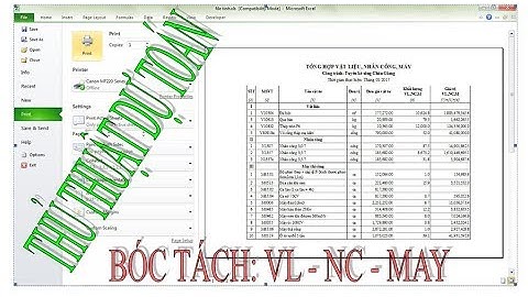 Hướng dấn tính toán bóc tách vật liệu, nhân công, máy trong khối lượng thi công