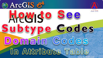 How to see the Domain code and Subtype Code in Attribute table in ArcGIS|Domain Code|JastGIS