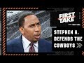 Stephen A. is forced to DEFEND THE COWBOYS thanks to Damien Woody’s BLASPHEMOUS take | First Take