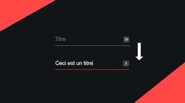 Créer un compteur de caractères dans un input (Facile - avec JavaScript)