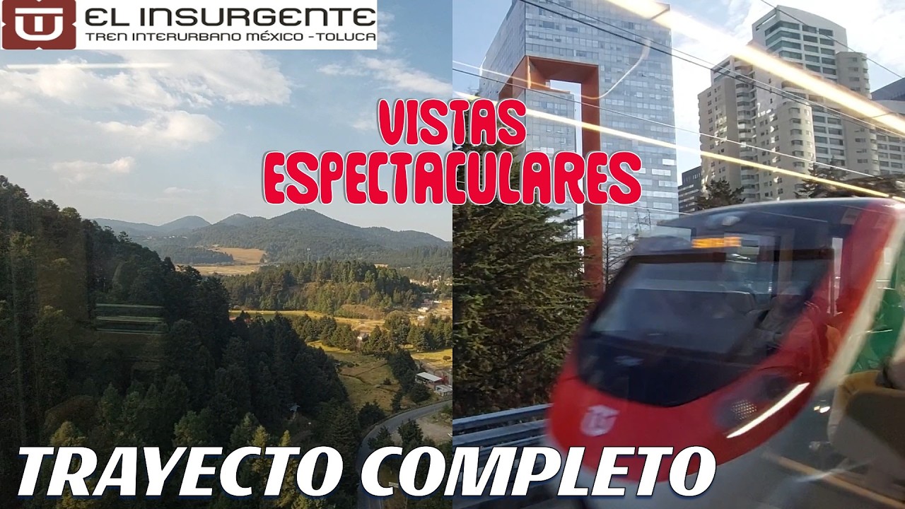 RECORRIDO COMPLETO en TREN INTERURBANO MÉXICO TOLUCA - Trayecto Observatorio ➡️ Zinacantepec