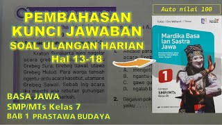 PEMBAHASAN & KUNCI JAWABAN ULANGAN HARIAN !!! BAB 1 PRASTAWA BUDAYA || Pasti dapat nilai 100