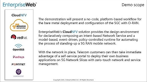 DEMO: CloudNFV - Programmable 5G & Open RAN infrastructure