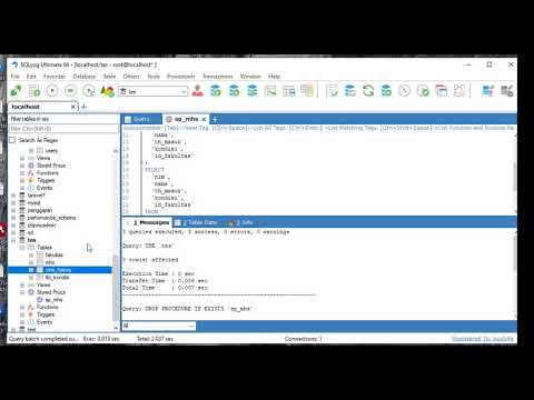 Cara membuat STORED