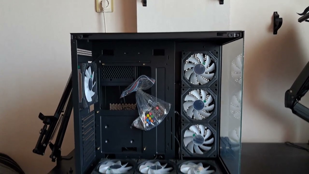 GAME MASTER F-7 AKVARYUM 7 ARGB FANLI KUMANDALI ATX F7 OYUNCU BİLGİSAYAR KASASI