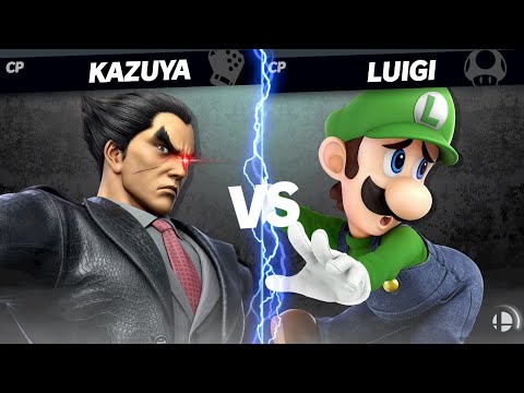 【スマブラSP】CPUカズヤ最強説　検証　VSルイージ編
