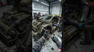 Renovating An Abandon Lamborghini into New LOOK! #timelapse #restoration #trending #youtubeshorts