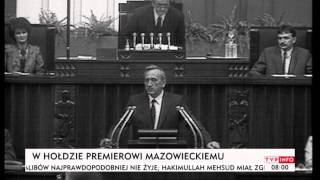 Oddaj Hołd Tadeuszowi Mazowieckiemu Tvp Info, 02.11.2013