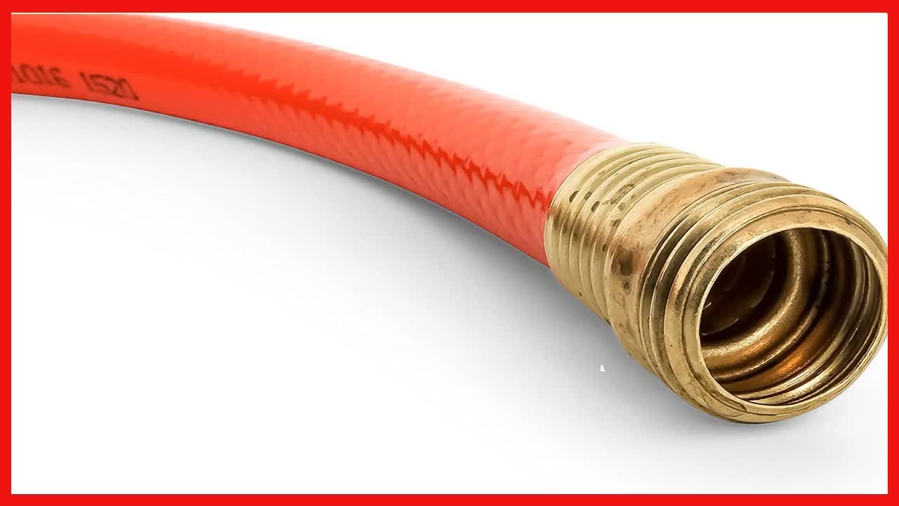 Camco RhinoFLEX Gray/Black RV Water Tank Clean Out Hose, 5/8 Inch, Orange  (22990) 