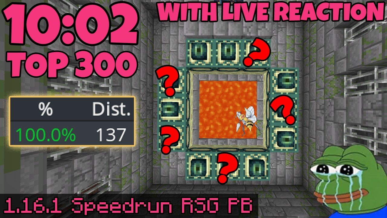 I beat Minecraft in 10 minutes! (RSG with LIVE reaction) - YouTube