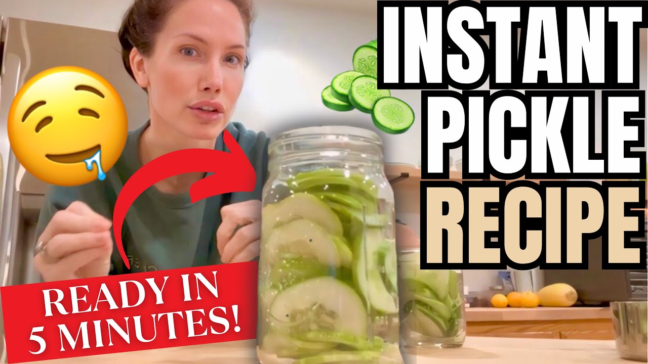 INSTANT PICKLE RECIPE 🥒SO EASY READY IN 5 MINUTES!!!
