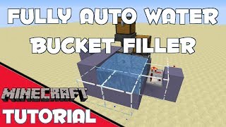 Automatic Water Bucket Filler - Minecraft Tutorial