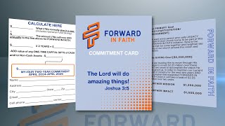 How do I fill out my Forward in Faith Commitment Card