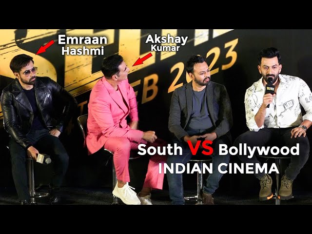 Prithviraj Sukumaran Speech On South VS Bollywood | Emraan Hashmi u0026 Akshay Kumar Listening Intently class=