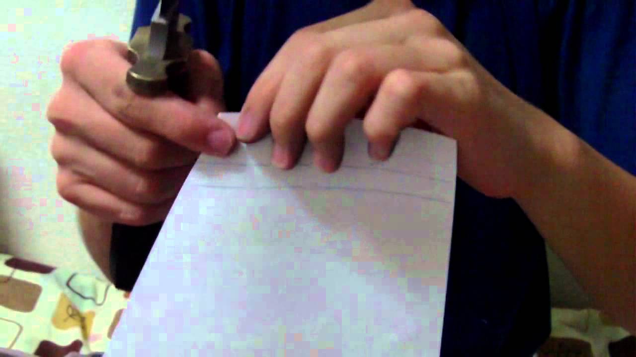 GERBER Utility Bowie Knife Paper Cutting Test YouTube