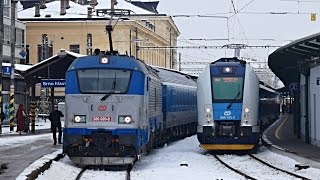 Trains Brno hlavní nádraží, 02.02.2017