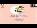 ¿Qué son los antinutrientes?