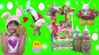 イースターお菓子屋さんチョコエッグの中から・・・!? お店屋さんごっこ こうくんねみちゃん Play Candy Shop Easter