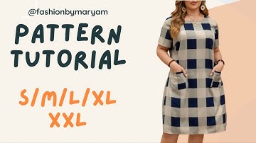 BLOUSE  PATTERN TUTORIAL/ BEGINNERS FRIENDLY/ SIZE:S/M/L/XL/XXL #pattern #sewing #tutorial