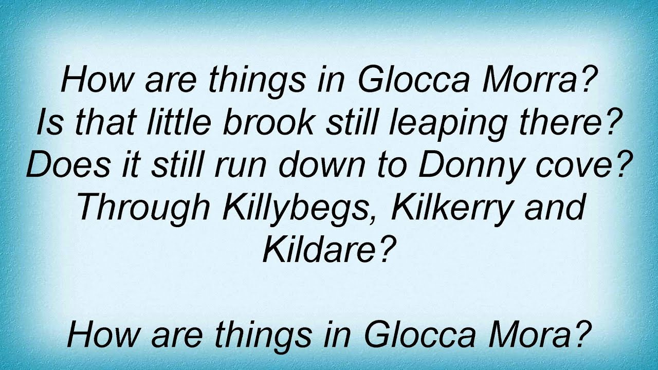 Kitty Kallen How Are Things In Glocca Morra Lyrics YouTube Kitty kallen how are things in glocca morra lyrics youtube