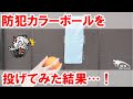 【検証】防犯用カラーボールの効果