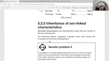 Sex-Linked inheritance part 2 grade 12