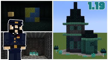 Building With New Deep Dark Blocks! | Minecraft 1.19 Snapshot