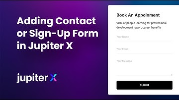 Adding a Contact/Subscribe Form in Jupiter X
