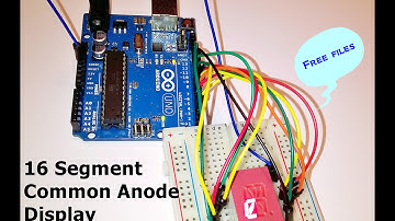 Arduino| Message on a single 16 segment display