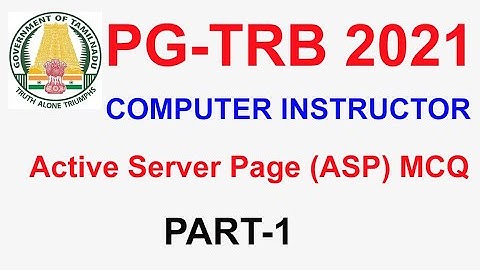TRB  Computer Instructor | ASP | Active Server Page  | VIBRANT ONLINE ACADEMY